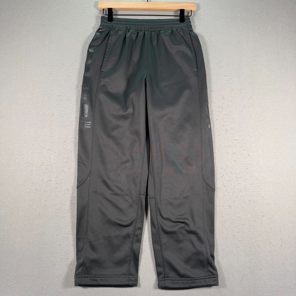 Nike Elite Dri-Fit Sweatpants Youth Boys XL Gray Fleece Straight Comfort‎ Swoosh - Picture 1 of 15